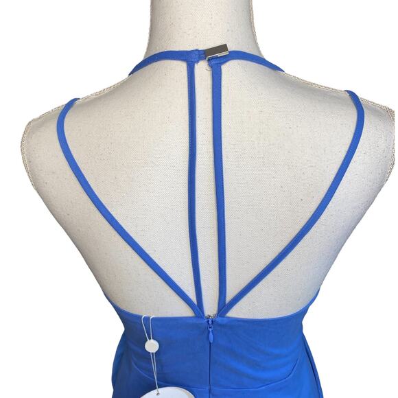 Finders Keepers Precious Memories Dress Amparo Blue Nude Women’s Small - Picture 9 of 13